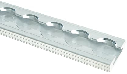 LOADCARE Airlineschiene eckig ungebohrt blank Ladungssicherung Flache Form Airline Schienen für Transport LKW PKW Zurrleiste Anhänger Camping Silber auch für Wohnmobile 4x2 M