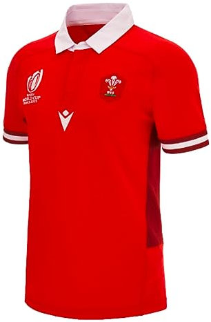Wales RWC 2023 Home Slim Fit Match Rugby Football Soccer T-Shirt Trikot