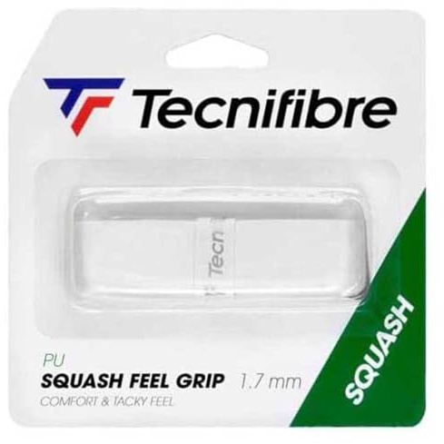 Tecnifibre Squash Feel - Empuñadura de repuesto, color blanco, 1 unidad