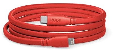 RØDE SC19 Cable, USB-C a Lightning, 1.5 m, rojo