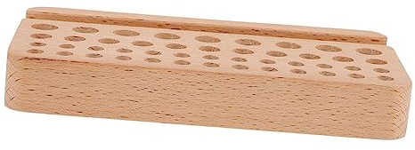 Homoyoyo Werkzeugkasten werkzeugaufbewahrung Organizer aus Holz Holzständer für Lederhandwerkswerkzeuge Stempelhalter Punch-Organizer Kunst aus Leder Lagerregal Werkbank
