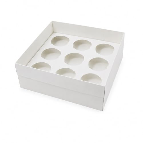 Cake N Cake Clear Lid Cupcake Boxes (9 Hole x 5)
