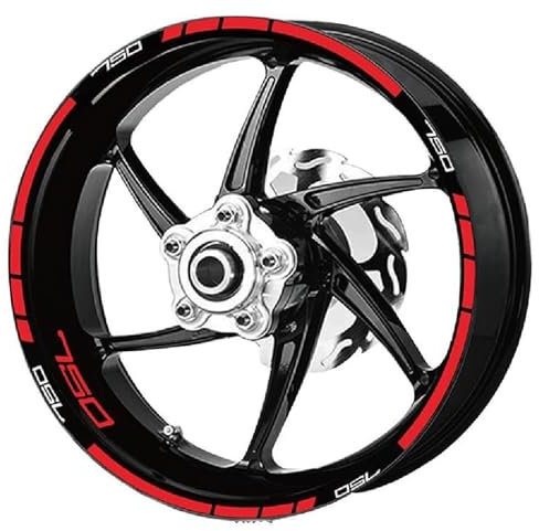 PPXDM Motorradreifen Und Felgen, Reflektierende Dekorative Aufkleber, Kombinations-Radaufkleber-Set Für Kawasaki Z750R Z 750r(Style 2)
