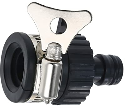 Universal Tap Connector Adapter, Faucet Adapter, Faucet Hose Adapter Faucet Universal Connector Faucet Hose For Sink with Adjustable Stainless Steel Clip For Indoor,Outdoor, Garden, Patio, Car Washing