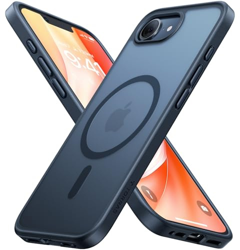 TORRAS Guardian-Mag für iPhone 17e/16e Hülle für MagSafe Case Schwarz | TOP Militärschutz & Magnetkraft Handyhülle für iPhone 16e iPhone 17e Case Stoßfest Kratzfest Schutzhülle Dünn Matt