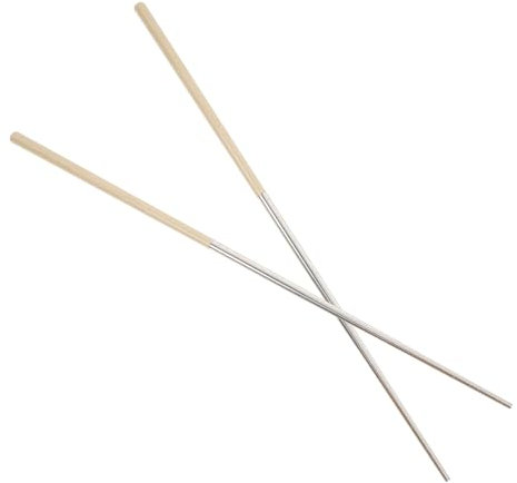 Cabilock Bacchette in Acciaio Resistente Bacchette Da Cucina Lunghe Per Stufato Per Friggere Riutilizzabili in Metallo Per Casa
