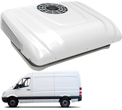 vnmudzeo Climatiseur De Toit pour Camping-Car, Climatisation éLectrique à FréQuence Variable à Faible Bruit, Climatiseur De Stationnement pour VéHicule, pour Camping-Car, Excavatrice,24V