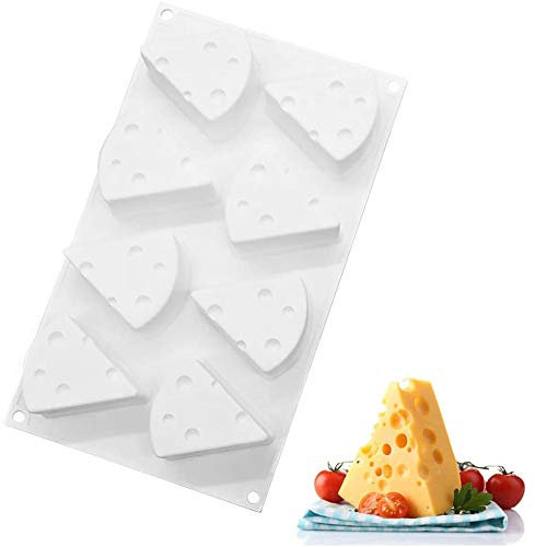 Mindi Mindata di Torta, 8 Cassette per Formaggio a Formaggio Stampo da Formaggio da Formaggio per Formaggio Che Produce Stampo di Formaggio con Silicone di Grado Alimentare per