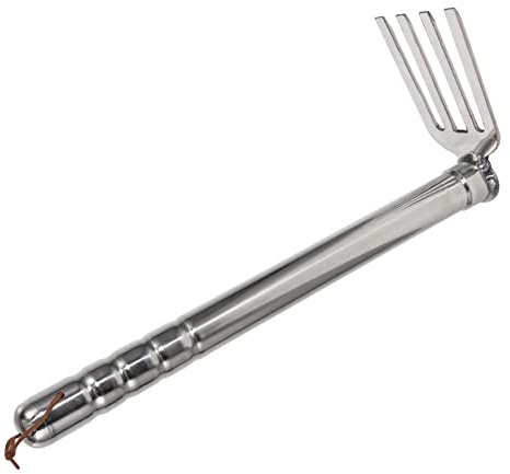 VICASKY Binette de jardin compacte Outil à main pour désherber et desserrer Serfouette multifonction pour légumes Outil de jardinage