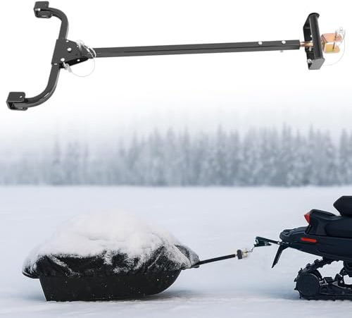 TEBEDI Tow Hitch Bar Pins Snowmobiles Atvs to Sled Style Fish Houses Shelte
