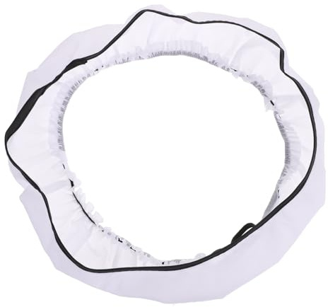 Ringlichtdiffusor 14 Zoll Nylon für 75w 600w Äquivalent | Faltbar, Leicht und Tragbar, für Porträt und Beauty Fotografie, Weiß, Stabile Farbtemperatur