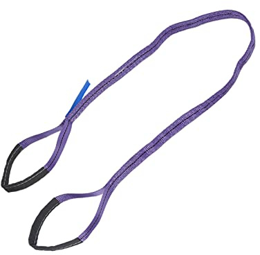 Hebeband Hebegurt Hebeschlinge, 3 Meter 1000kg Tragkraft Hebeschlingen Und Gurtemit VerstäRkten Endschlaufen, Polyester Rundschlinge Schlaufen Flache Gurtband-Hebegurte(3m （9,84ft）)