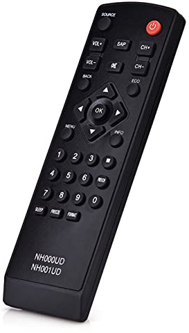 Eacam Télécommande TV Universelle, Remplacement NH000UD pour avec Touches de Navigation de Menu Dédiées, Accès Direct aux Chaînes, Aucune Programmation Nécessaire, Distance de
