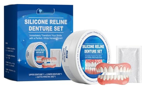 Prothèse Dentaire Silicone Bikenda Pour Hommes Et Femmes, Fine Design Comfortable Fit Quickly Improve the Beautyof Your Smile (2 Pcs)