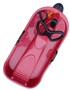 KIXZSAZ Kinder Schlitten: Nervenkitzel und Spaß garantiert! Mit Navigation, robustem Lenkrad und Bremse sowie leichten Griffen. Ideal für Rodelpartien auf