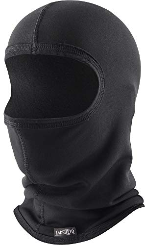 Ladeheid Sturmhaube Winter Skimaske Balaclava Silverplus Thermoaktiv Sturmmaske Motorrad Fahrrad LA-146 (Schwarz, XL/XXL)