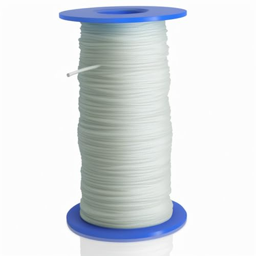 markiso Plissee Schnur 1,5 mm Weiß 20 Meter | Reißfest & UV-beständig | Jalousieschnur für Rollos, Gardinen, Plissees | Ersatzschnur für Sonnenschutz & Fensterdeko