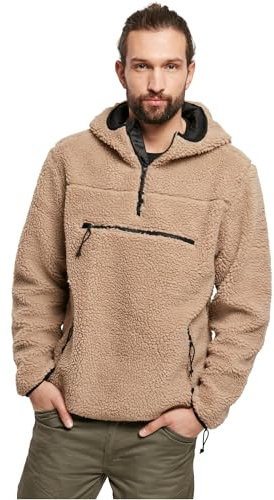 Brandit Teddyfleece Worker Pullover, Farbe: Camel, Größe: L