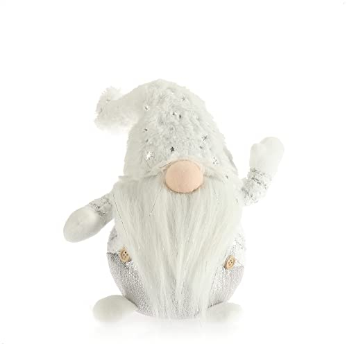 com-four® Gnomo natalizio premium taglia L - Decorazione natalizia - figura invernale come supporto decorativo - simpatico folletto come decorazione della stanza - nano con cappello a punta