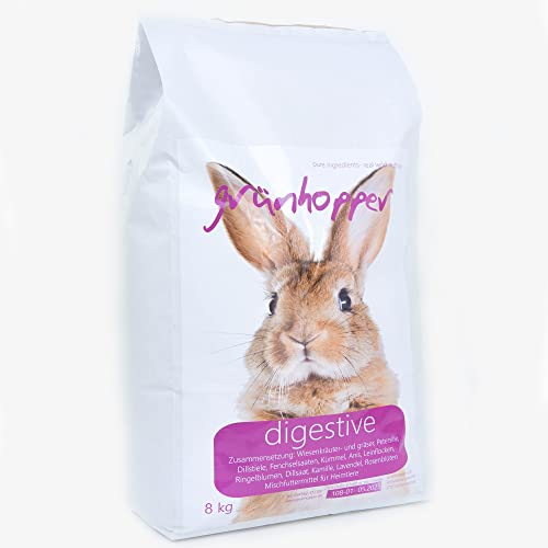 grünhopper Digestive 8 kg Strukturfutter für Kaninchen