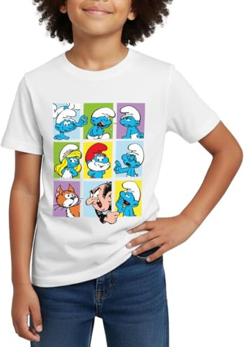 Les Schtroumpfs Personnages Smurfs T Shirt Enfant