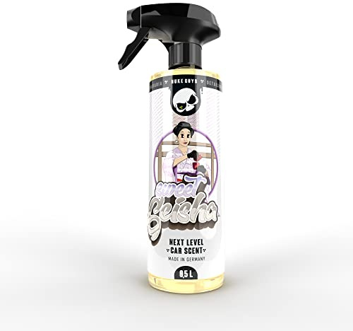 Nuke Guys Car Scent - Auto Duft Spray - 0,5 L Sweet Geisha Autoparfüm mit Sprühkopf - Praktischer Lufterfrischer für den Innenraum, angenehmer Autoduft