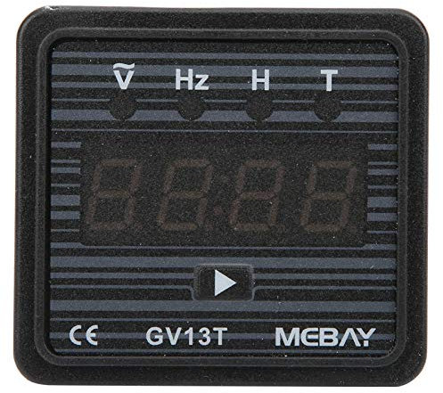 Generator Digital Voltmeter, MultiFunctional AC Digital Display Meter Industrial Control Components for Measuring and Displaying Generator Voltage Frequency and Running Time(AC380V)