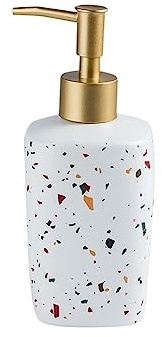 REFKIT Ceramic Bathroom Hand sanitizer sub-Bottling Hotel Shampoo Shower Gel Conditioner Disinfectant Press Bottle(Square)