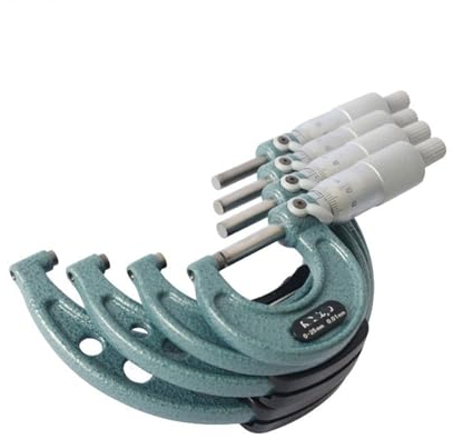 ZPFDSG Bügelmessschrauben Außenmikrometer 0-25 25-50 50-75 75-100 mm Metallbearbeitung Messgenauigkeit 0,01 mm Messen von Handwerkzeugen (Size : 75-100mm)