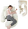 Cocooning Serenity - cuscino allattamento Multifunzionale - Comfort Superiore - Fodera rimovibile lavabile - Supporto per pancia, lombare, fianchi e gambe -Posizioni multiple - Sollievo mal di schiena