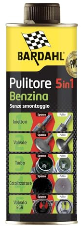 Bardahl - Pulitore 5 in 1 Benzina, Additivo Multifunzionale per la Completa Pulizia dei Motori a Benzina, Aumenta la Potenza e Le Prestazioni, 500ml
