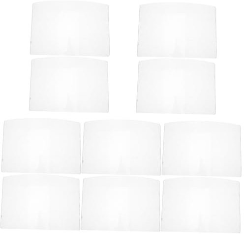 SOLUSTRE 10pcs Sandblasting Helmet Lens Protective Screen for Sanding Mask Dust Mask Replacement Lens