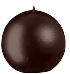 Jaspers Kerzen Kugelkerzen Metallic Glanz Brandy Ø 70 mm, 6 Stück
