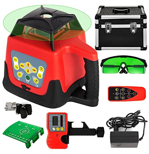 Construction Tools 360° Rotary Laser Level Kit 500m Range Self-Leveling Measuring Equipment for Outdoor Industry