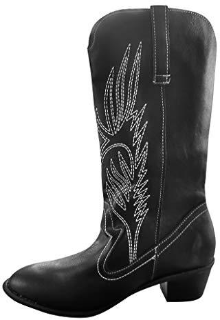 Cowboystövlar dam vintage läderstövlar västerländska stövlar med blommor korta stövlar cowboy ankelstövlar motorcykel biker ankelstövlar damstövlar höst vinter arbetsstövlar halvstövlar slip-kängor