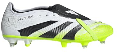 adidas Scarpe Calcio Predator Uomo Chiodate SG PRO Professionali Bianco Verde (Sistema Taglie Calzature EU, Adulto, Uomo, Numero, Media, 40)