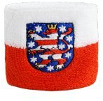 Flaggenfritze® Schweißband Deutschland Thüringen, 2er Set
