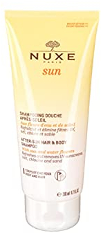 Nuxe Sun Shampoo After-Sun - Hair and Body 200ml, 2-in-1 Cleansing Gel, Removes UV Filters, Salt, Chlorine & Sand, With Refreshing Holiday Scent, Vegan Formula