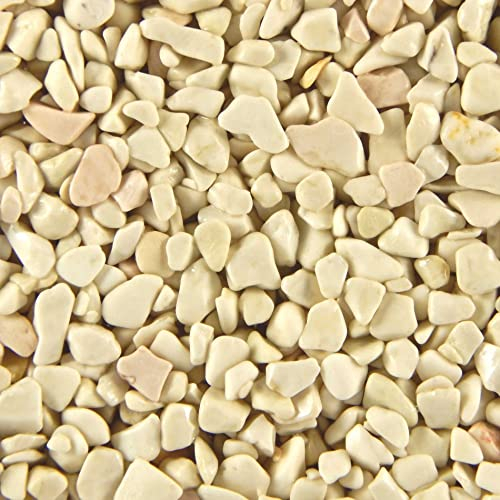 Terralith Steinteppich Marmor Komplett-Set für 1qm - Körnung: fein - 2-4mm mit Reinacrylat Bindemittel - für Wand in beige (vaniglia)