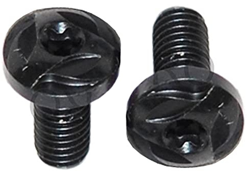 Customized CZ 75 85 Grip Screws, 2 Stainless Steel Screws with Rubber O Rings, Torx Key + 1 Free Nylon Drift Punch (TypeB-Black)