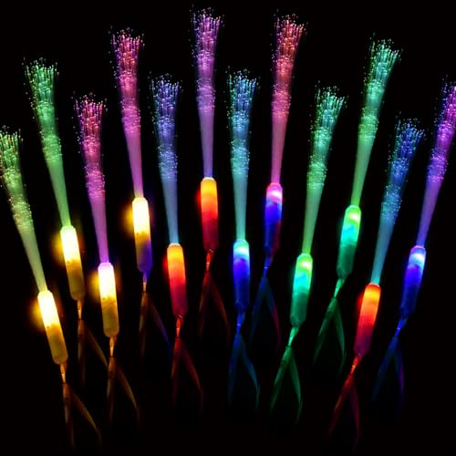 M.best 30pcs Glow Sticks Party Supplies, 3 Modes Colorful Flashing LED Light Up Glow Wands Sticks for Party Favors