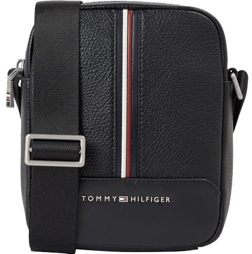 Tommy Hilfiger Herren TH Central MINI AM0AM11837 Reporter-Tasche, Schwarz (Black)