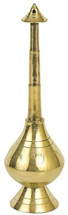 RSGM 9 Brass Gulab Pash, Holy Water Sprinkler for Puja, Traditional Rituals