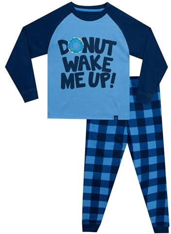Harry Bear Schlafanzüge Für Jungen | Pyjama Kinder Junge | Schlafanzug Kinder | Blau | 128
