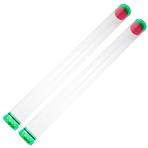 Yardwe Fishing Float Tubes 2pcs Pvc Storage Containers Fishing Floats Organizer Accessories for Anglers and Random Color