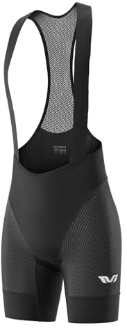 ROCKBROS TVI Salopette Ciclismo Donna, Pantaloni Ciclismo Estivicon Donna, Pantaloncini Bici Imbottiti Traspirante con Tasca per Bici da Corsa, Mountain Bike, MTB