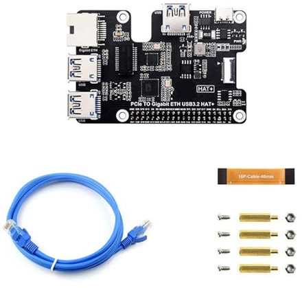 Adaptador de expansión PCIe a USB 3.2 con múltiples USB 3.2 Gen1 y tarjeta de red Gigabit para una transferencia de datos eficiente