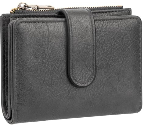 ONEKERUN Geldbörse Damen PU Leder Mittelgroß Portemonnaie Damen Geldbeutel mit RFID Blockierung Portmonee Große Kapazität Brieftasche für Frauen mit Vielen Kartenfächern & Zipper Münzfach