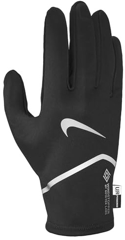 Nike Herren Therma-Fit Gore-Tex Running Gloves wasserdichte Laufhandschuhe Winterhandschuhe Running Training Outdoor, Black/Silver, L