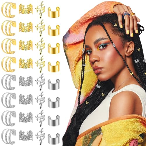 SZSMW 160 Accessoires Cheveux - Bijoux de Cheveux - Bijoux Cheveux Tresse - Convient à Toutes Sortes de Cheveux Longs Et de Tresses, AdaptéS Au Tressage Quotidien, Photographie Et DéCoration